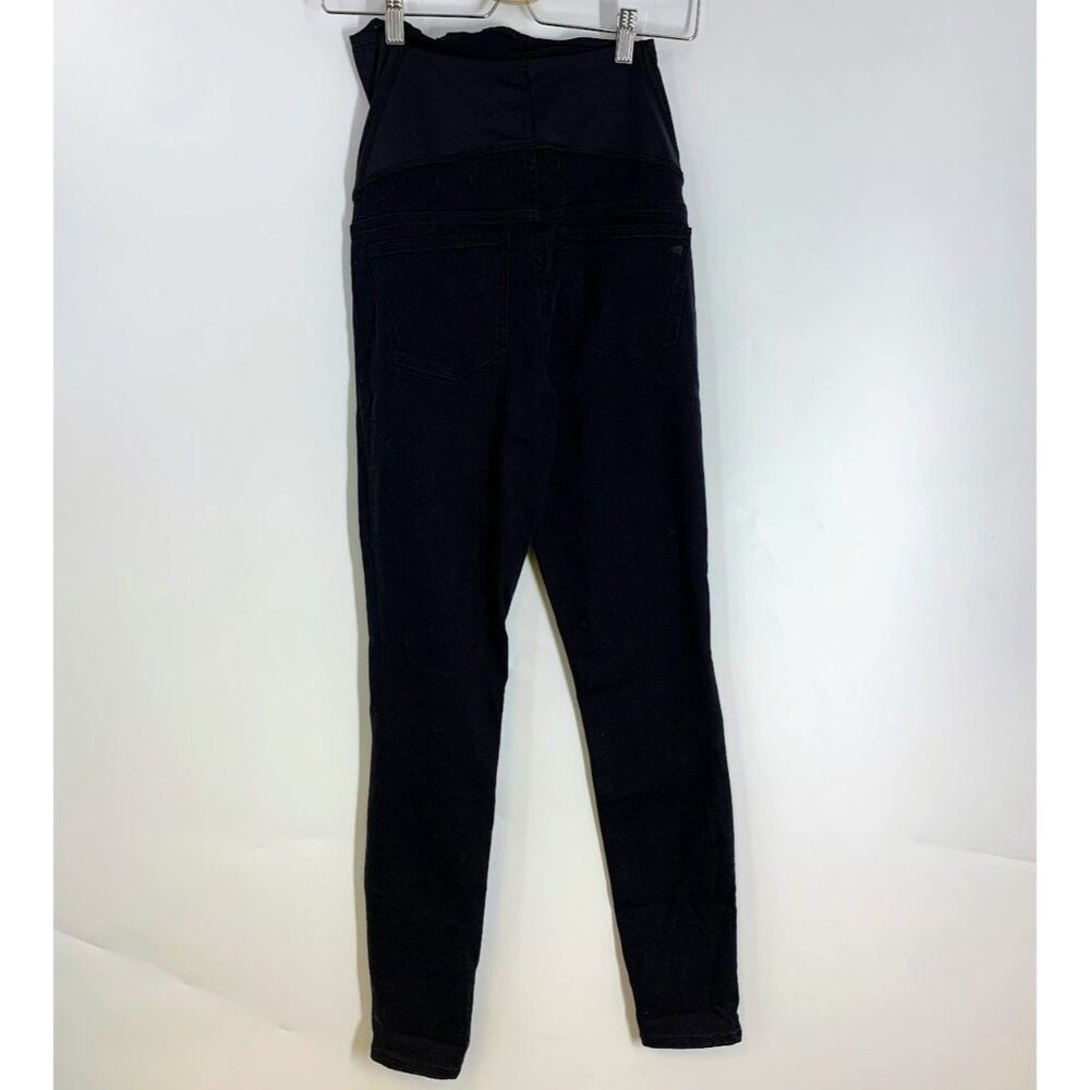 Madewell Women's Maternity Over-the-Belly Skinny Jeans in Lunar‎ Wash Size 25 - Picture 3 of 15